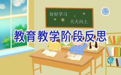 教育教学阶段反思