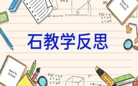石教学反思