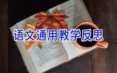 语文通用教学反思