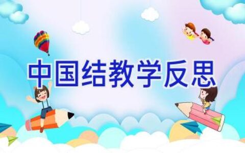 中国结教学反思