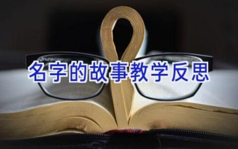 名字的故事教学反思