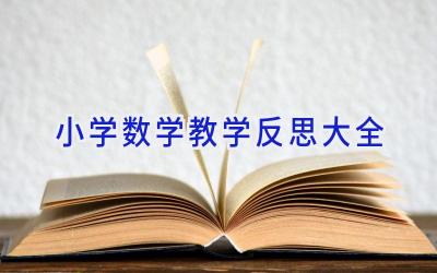 小学数学教学反思大全