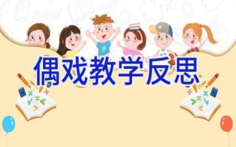 偶戏教学反思