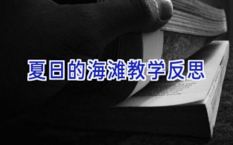 夏日的海滩教学反思