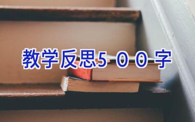 教学反思500字