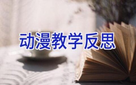 动漫教学反思