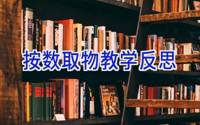 按数取物教学反思