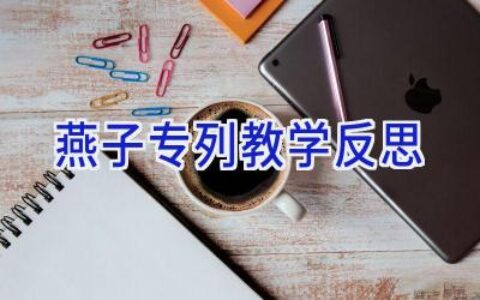 燕子专列教学反思