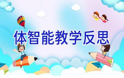 体智能教学反思