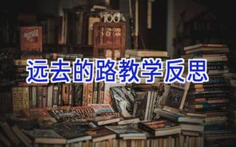 远去的路教学反思