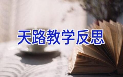 天路教学反思