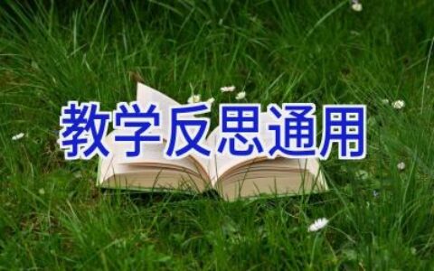教学反思通用