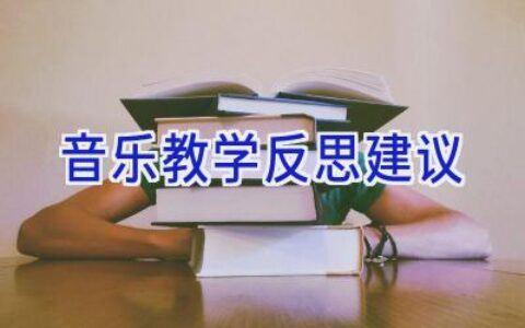 音乐教学反思建议