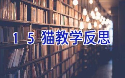 15猫教学反思