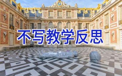 不写教学反思