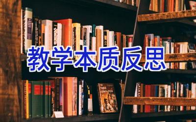 教学本质反思