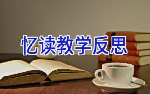 忆读教学反思
