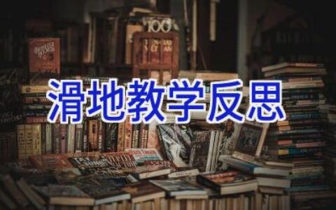 滑地教学反思