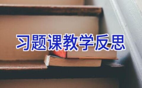 习题课教学反思