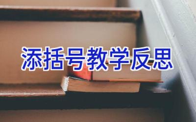 添括号教学反思