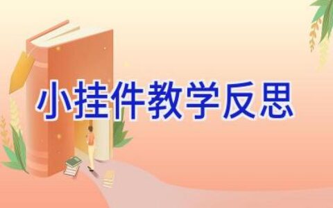 小挂件教学反思