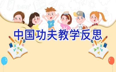 中国功夫教学反思