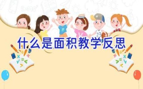 什么是面积教学反思