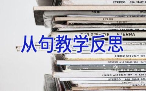 从句教学反思