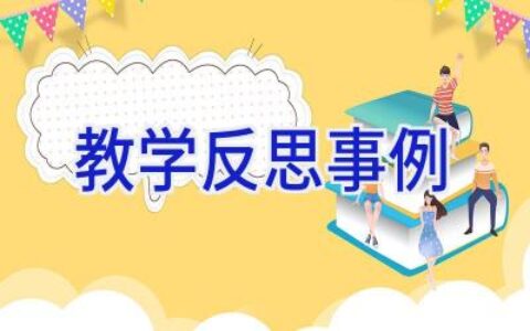 教学反思事例
