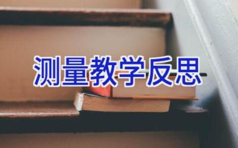 测量教学反思