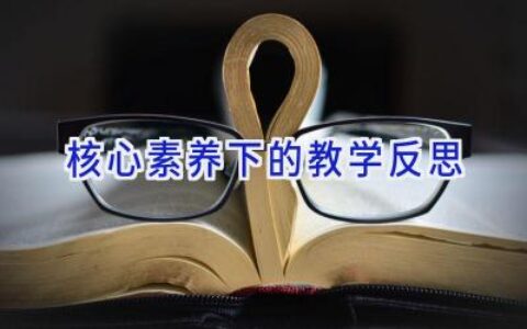 核心素养下的教学反思