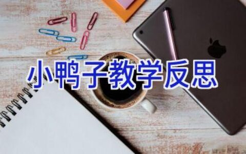 小鸭子教学反思