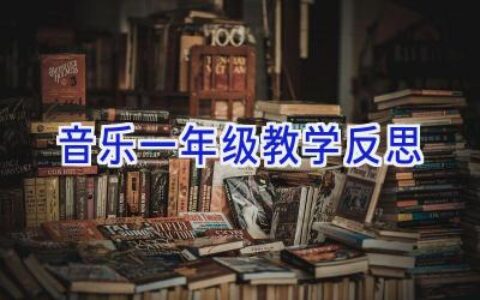音乐一年级教学反思