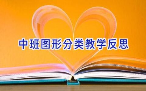 中班图形分类教学反思