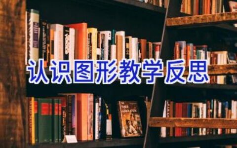 认识图形教学反思