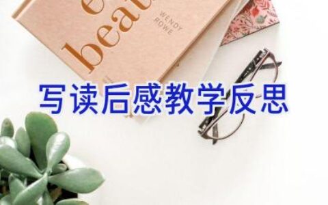 写读后感教学反思
