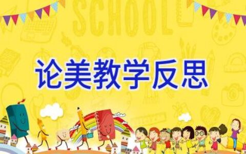 论美教学反思