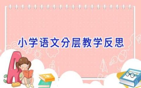 小学语文分层教学反思