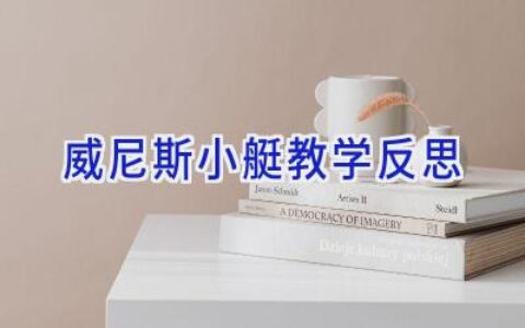 威尼斯小艇教学反思
