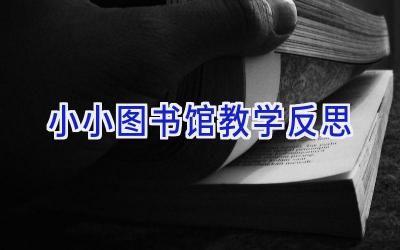 小小图书馆教学反思