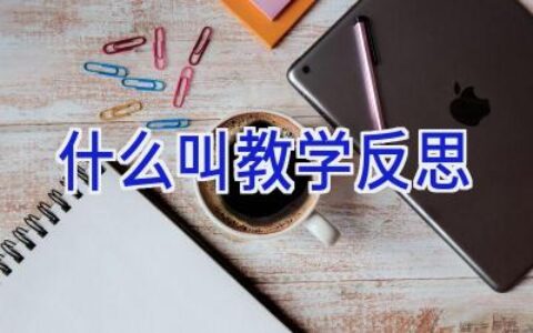 什么叫教学反思