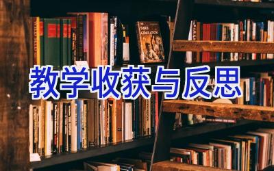 教学收获与反思