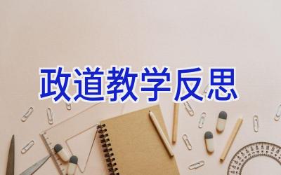 政道教学反思
