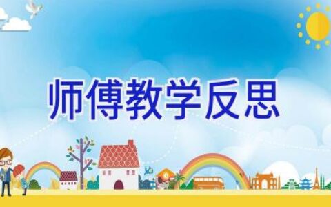 师傅教学反思