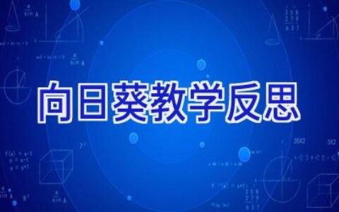 向日葵教学反思