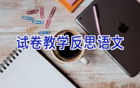 试卷教学反思语文