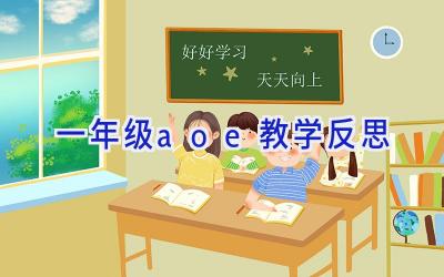 一年级aoe教学反思