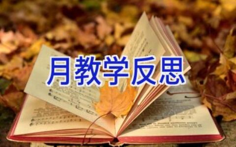 月教学反思
