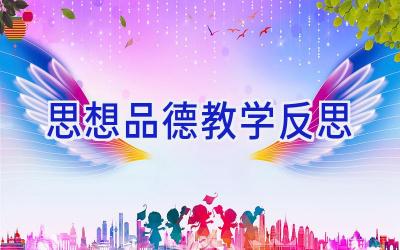 思想品德教学反思