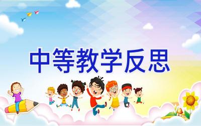 中等教学反思